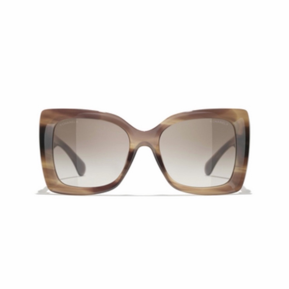 Chanel Sunglasses  Elegant light Brown Square Sunglasses